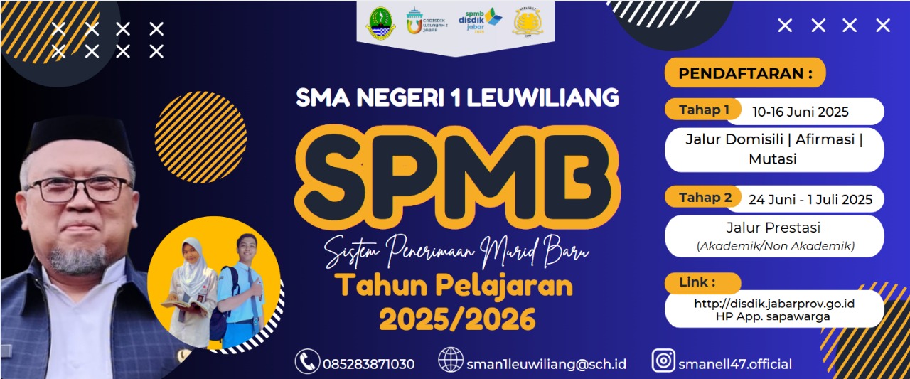 Hasil Seleksi SPMB Tahap 1 Tahun 2025 SMAN 1 Leuwiliang
